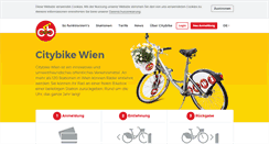 Desktop Screenshot of citybikewien.at